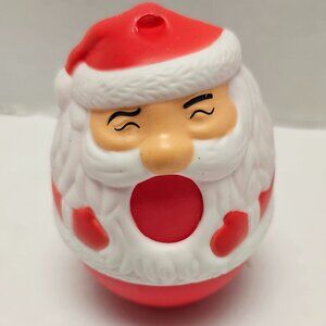 Skittles Plastic Santa Christmas Ornament Candy Dispenser Stocking Stuffer Red